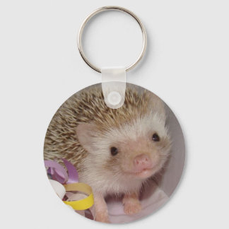 smiling hedgie keychain