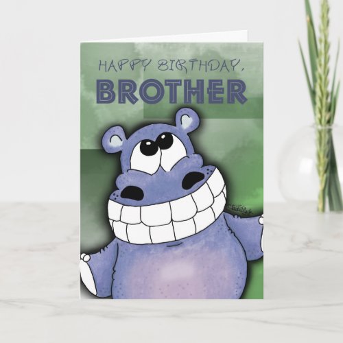 Smiling Hippo_Birthday Card
