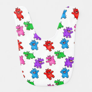 Smiling Hippo Collection Baby Bib