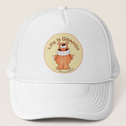 Smiling Hippo_Life is Grand Trucker Hat