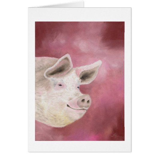 Smiling hog card (Front)
