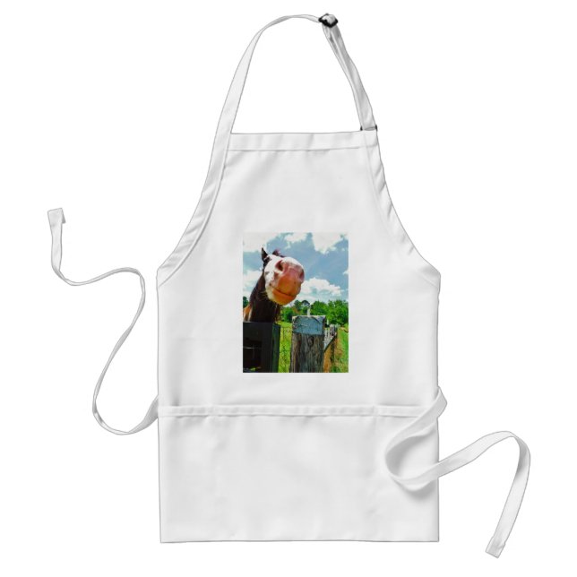 Smiling Horse Adult Apron (Front)
