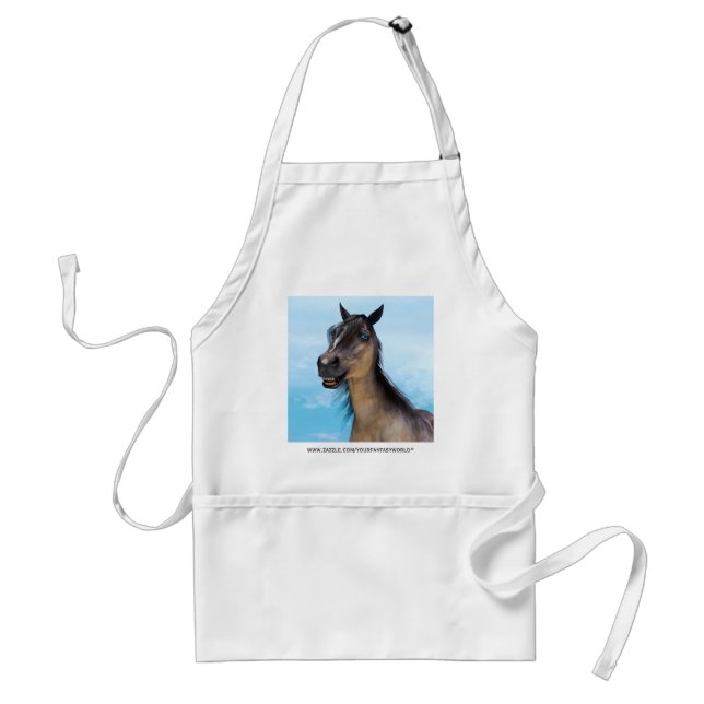 Smiling Horse Adult Apron (Front)