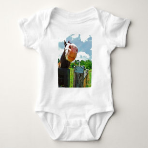 Smiling Horse Baby Bodysuit