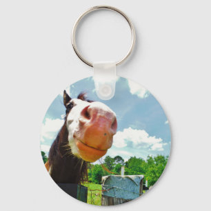 Smiling Horse Keychain