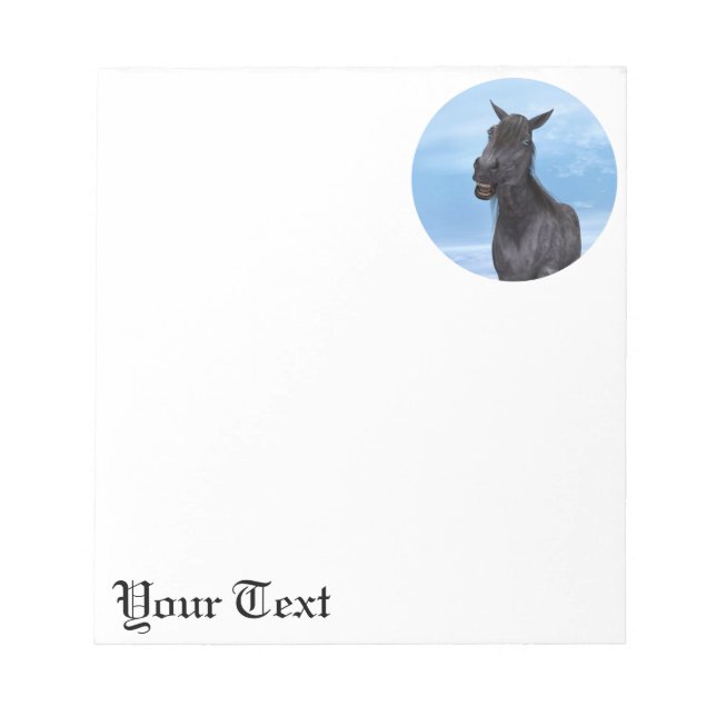 Smiling Horse Notepad (Front)