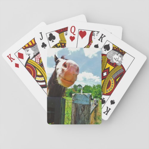 Smiling Horse Poker Cards