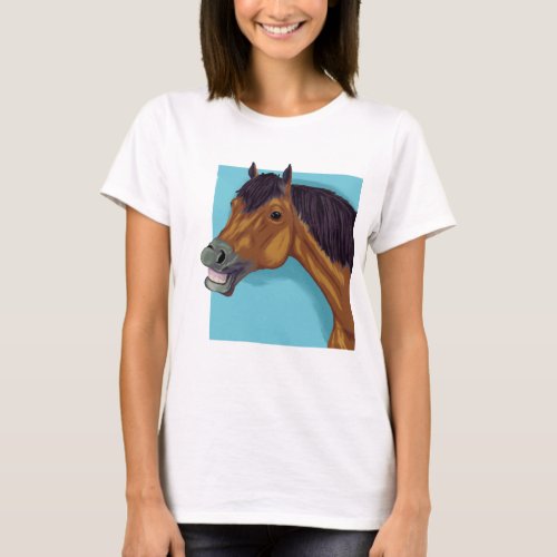 Smiling horse T_Shirt