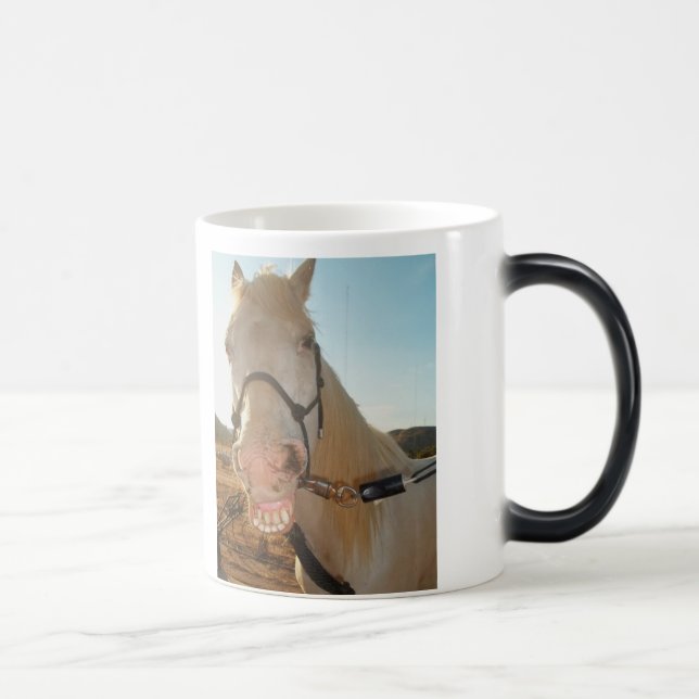 Smiling Horse Vanishing Coffee Mug (Right)