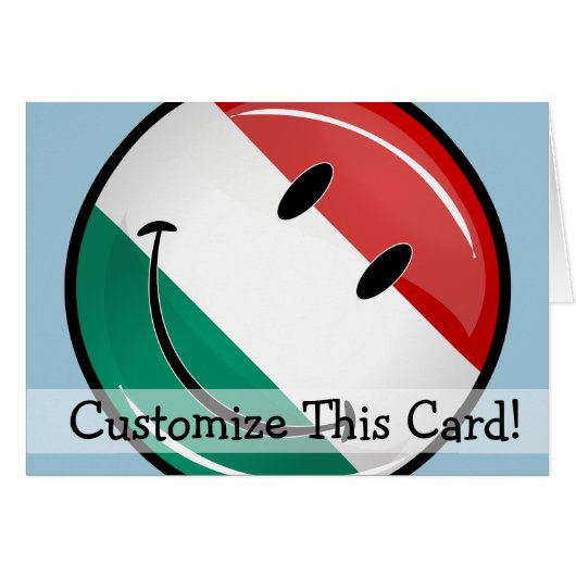 Smiling Hungarian Flag Cards (Front Horizontal)