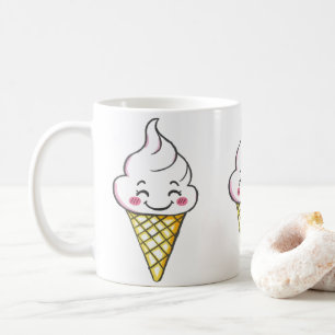 Smiling Ice Cream Cone Mug