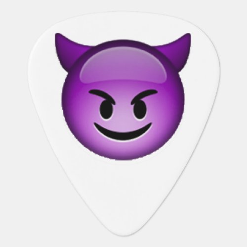 Smiling Imp _ Emoji Guitar Pick