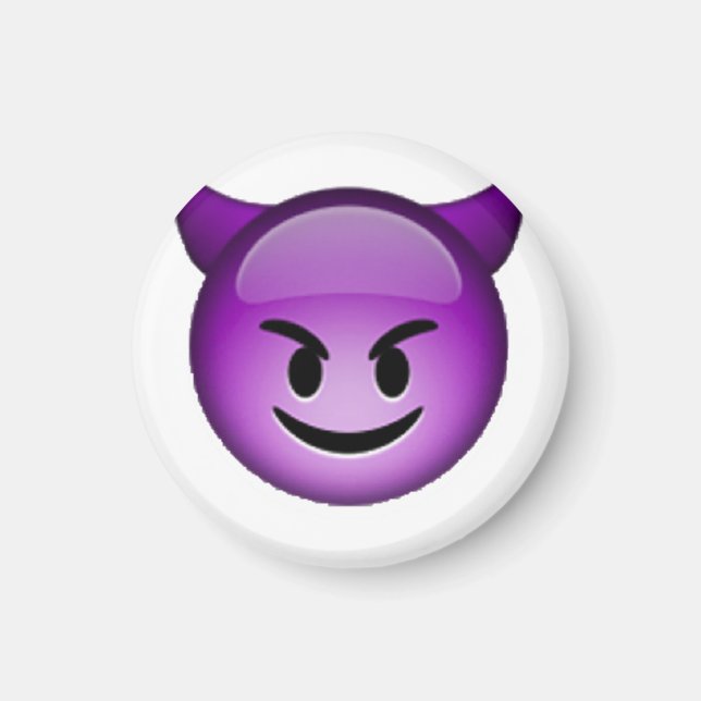 Smiling Imp - Emoji Magnet (Front)