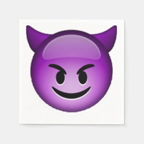 Smiling Imp _ Emoji Napkins