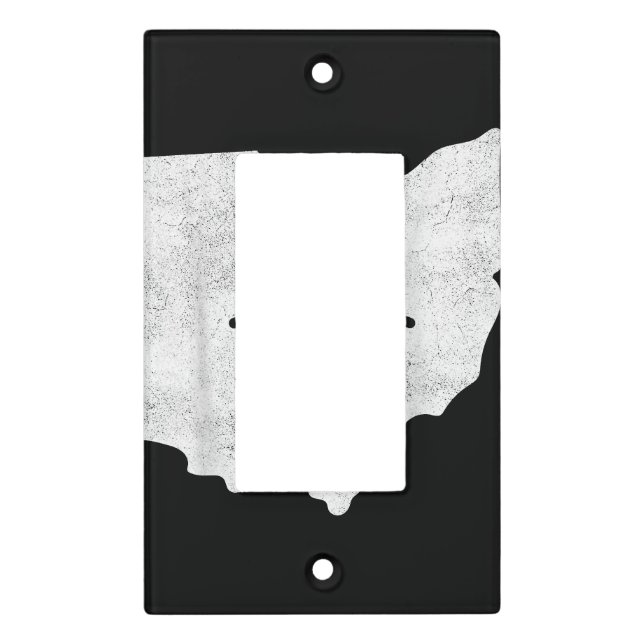 Smiling in OH – Funny Ohio Happy Face  Light Switch Cover (Front)