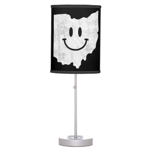 Smiling in OH â Funny Ohio Happy Face  Table Lamp
