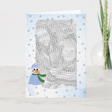 Smiling In The Snow Holiday Card