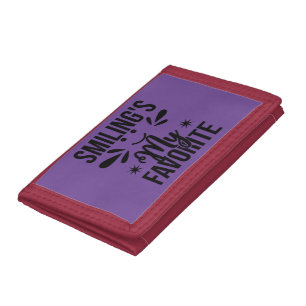 Smiling Is My Favorite, smiling's my favorite Tri-fold Wallet