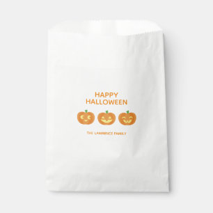 Smiling Jack 'o Lantern Halloween Treat Bag