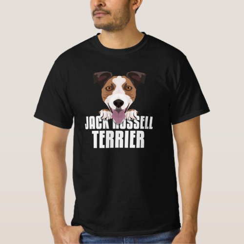 Smiling Jack Russell Terrier T_Shirt