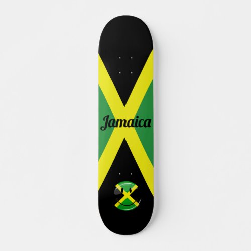 Smiling Jamaican Flag Skateboard