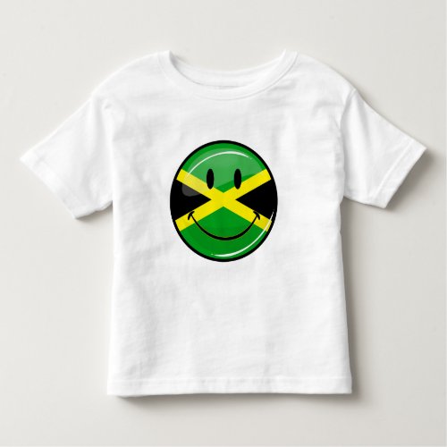 Smiling Jamaican Flag Toddler T_shirt