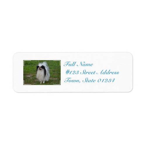 Smiling Japanese Chin Label