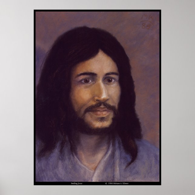 Smiling Jesus, Jewish Jesus image Poster (Front)