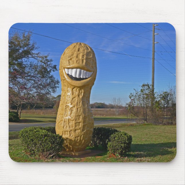 Smiling Jimmy Carter Peanut - Plains Georgia Mouse Pad (Front)