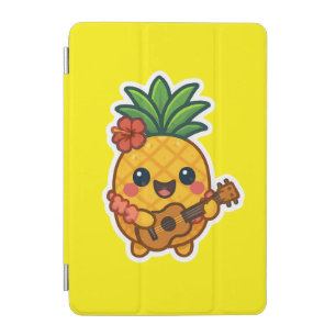 Smiling Kawaii Pineapple – Tropical iPad Mini Cover