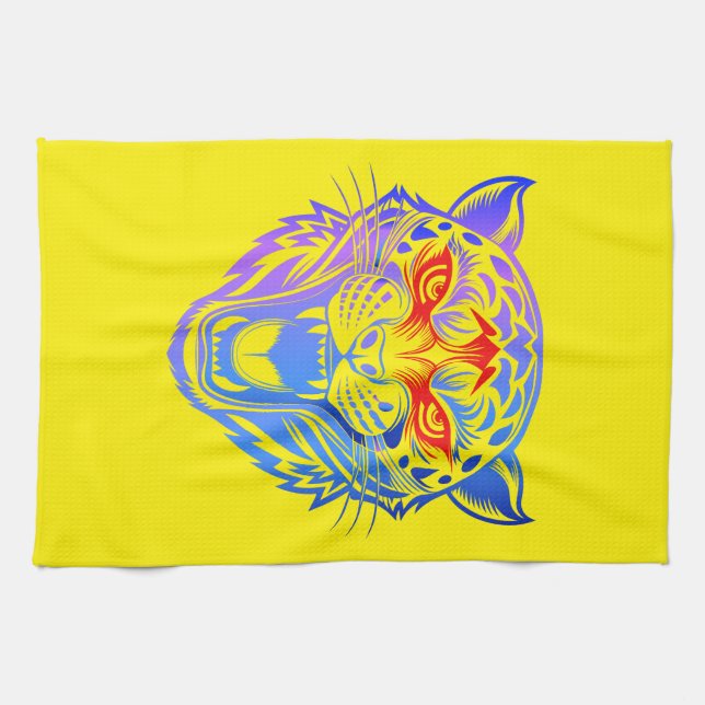 Smiling Kitty Kitchen Towel (Horizontal)