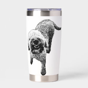 Smiling Lagotto Mug – Curly Dog Joy Print Insulated Tumbler