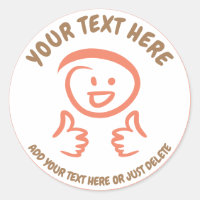 Smiling / Laughing Emoji Face Thumbs Up. Template.
