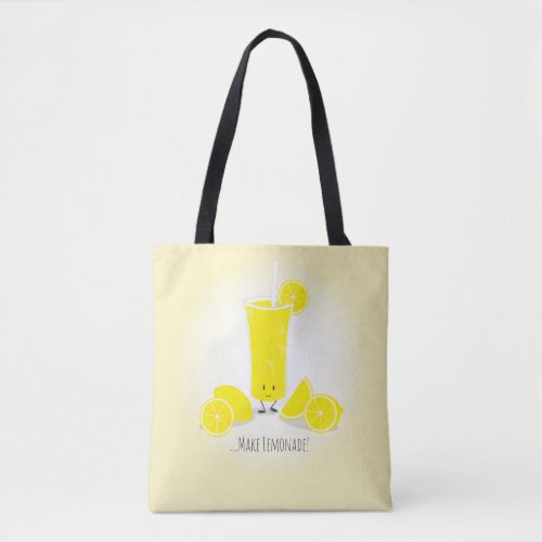 Smiling Lemonade Glass  Tote Bag