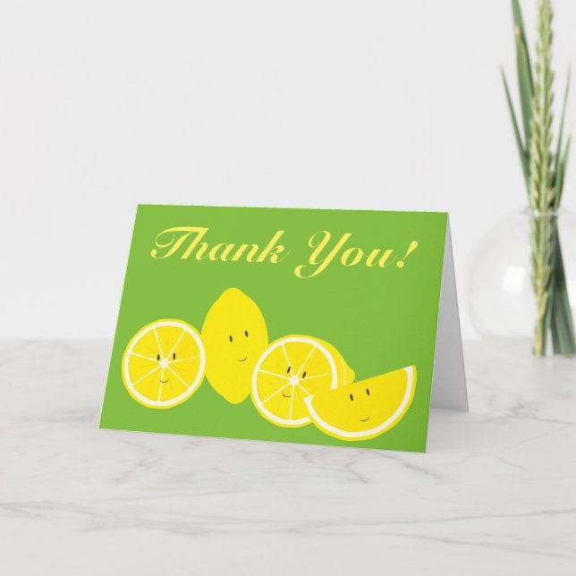 Smiling lemons thank you (Front)