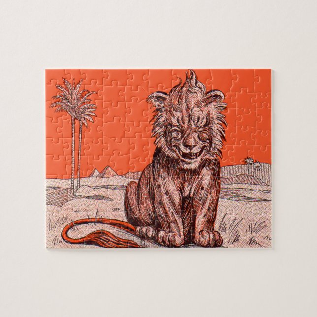 smiling lion jigsaw puzzle (Horizontal)