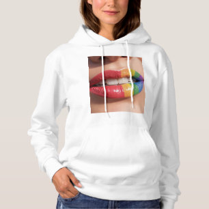 Smiling Lipstick Moment Hoodie
