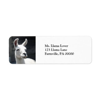Smiling Llama Return Address Labels