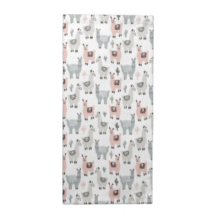 Smiling Llamas Pattern Cloth Napkin