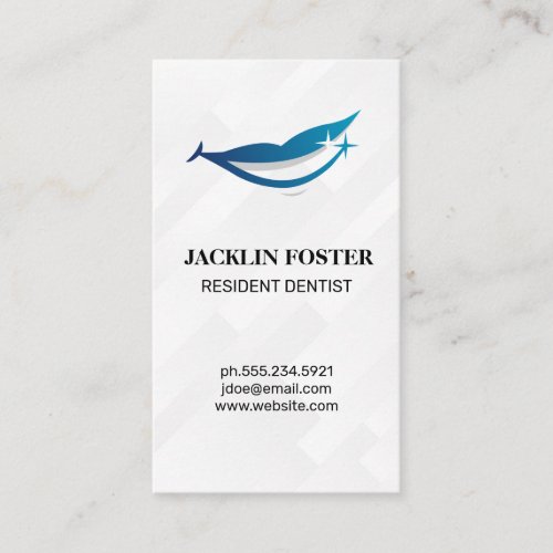 Smiling Logo  Dental Business Card