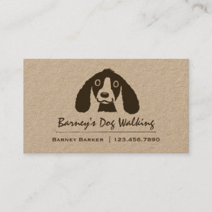Smiling Long Ears Dog   Pet Sitter   Animal Care Business Card