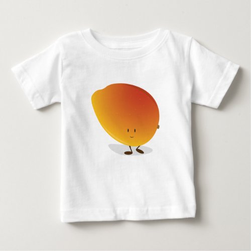 Smiling Mango Character Baby T_Shirt