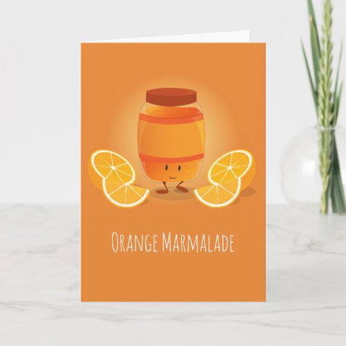 Smiling Marmalade Jam  Greeting Card