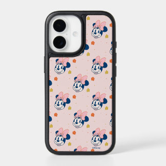 Smiling Minnie Mouse Floral Pattern iPhone 17 Case