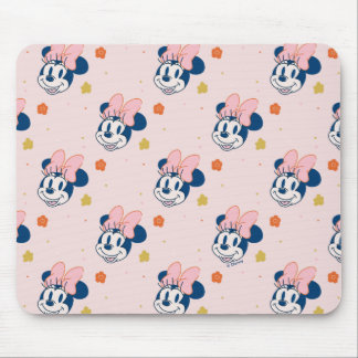 Smiling Minnie Mouse Floral Pattern Pad