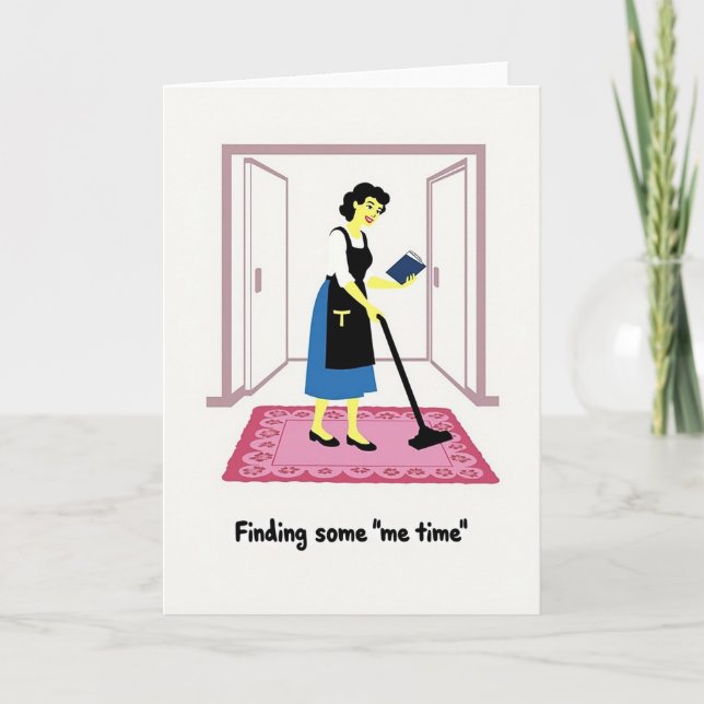 Smiling Mom Illustration Card (Front)