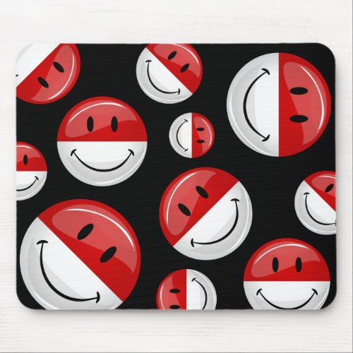 Smiling Monaco Flag Mouse Pad