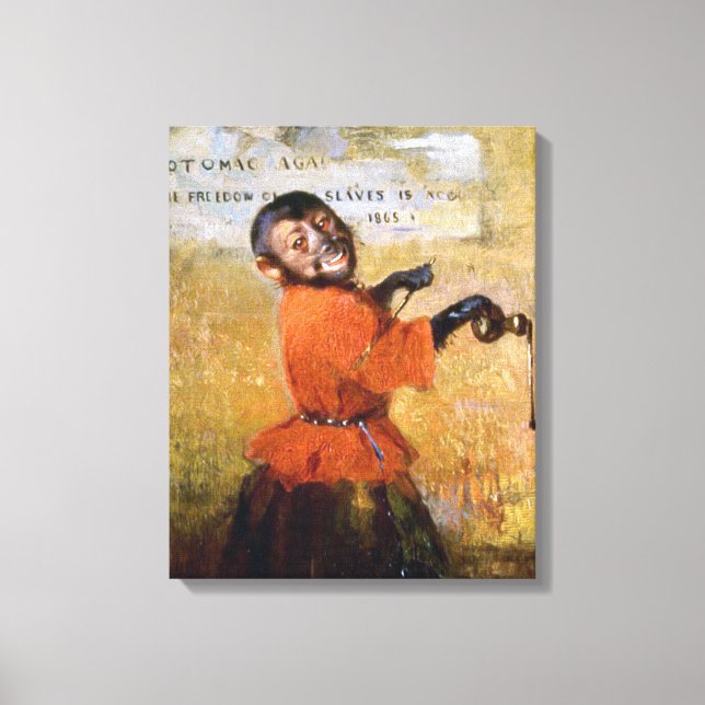 Smiling Monkey Canvas Print (Front)