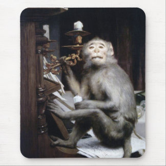Smiling Monkey Mouse Pad