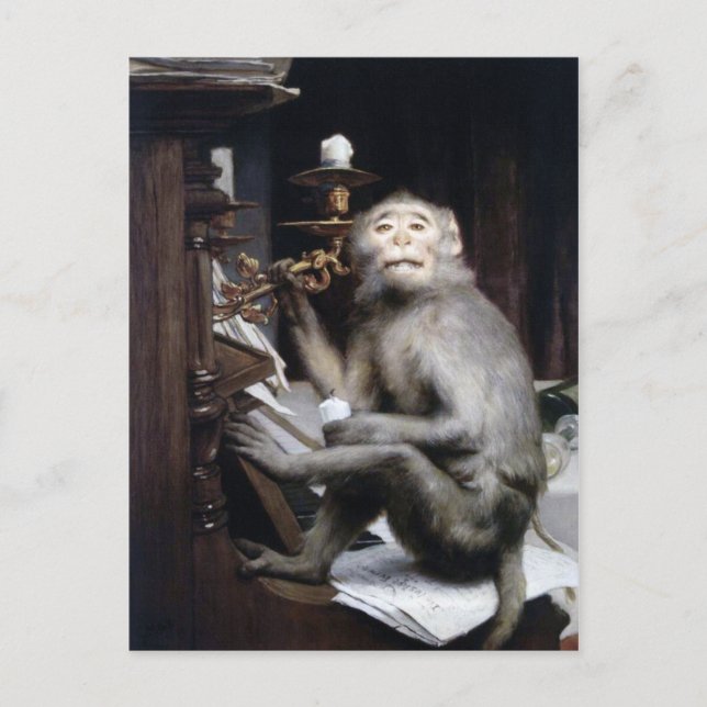 Smiling Monkey Postcard (Front)